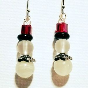 Snowman Earrings